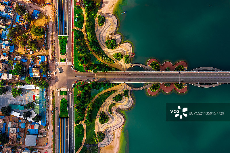 海南海景热带旅游航拍海边度假大海渡鸟过冬海口三亚花鸟岛博鳌浪图片素材