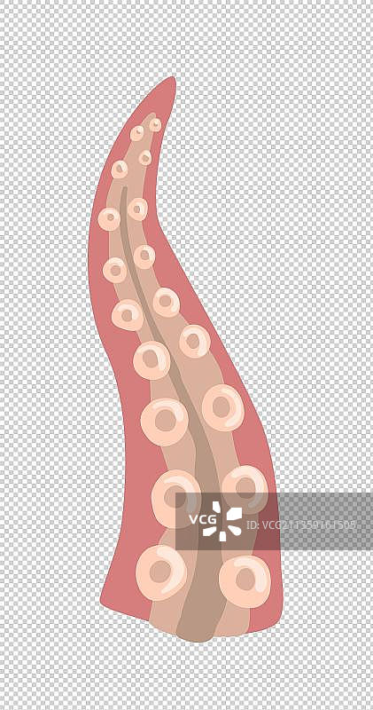 卡通大章鱼尾巴元素图片素材
