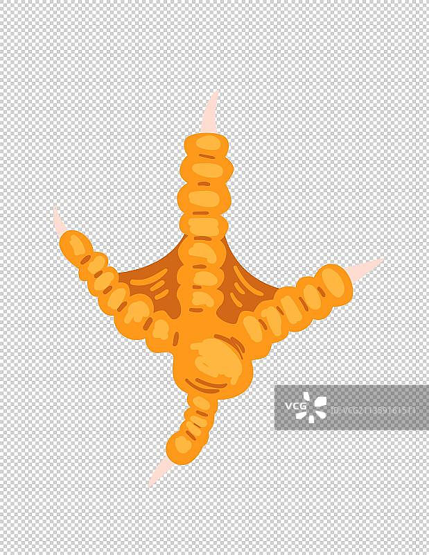 卡通鸡爪图片素材