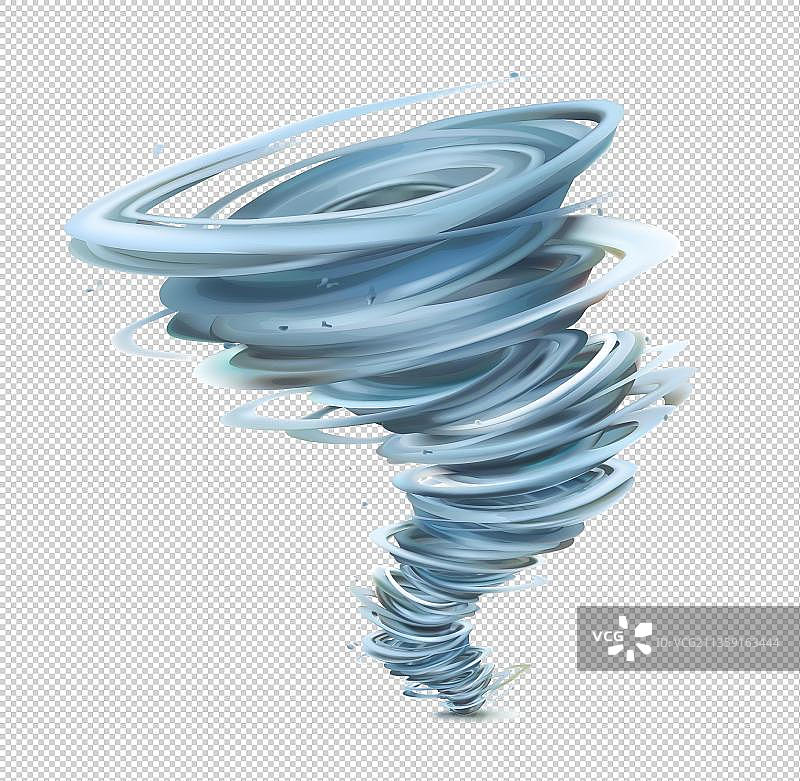 蓝色龙卷风元素图片素材