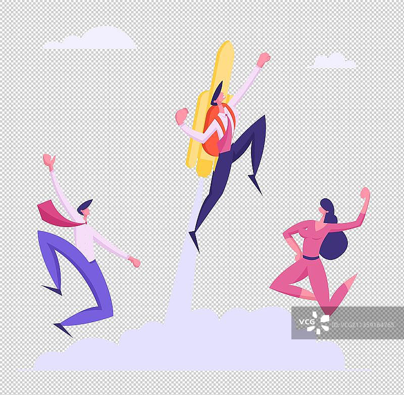 一群跳舞的男女图片素材