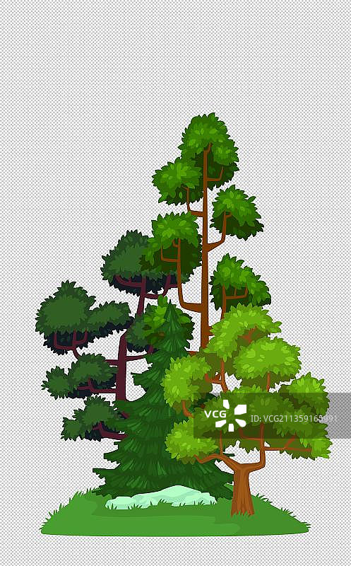 绿色树丛图片素材