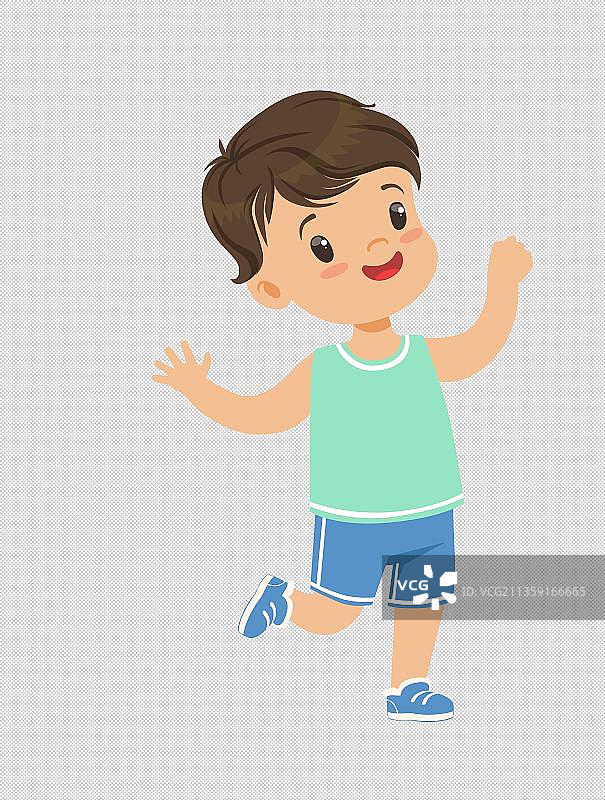 背心男孩元素图片素材