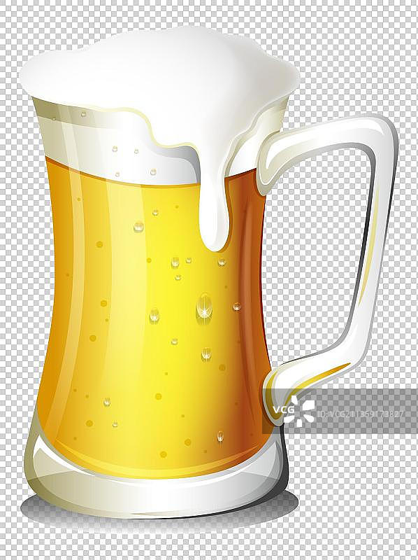 一杯啤酒元素图片素材