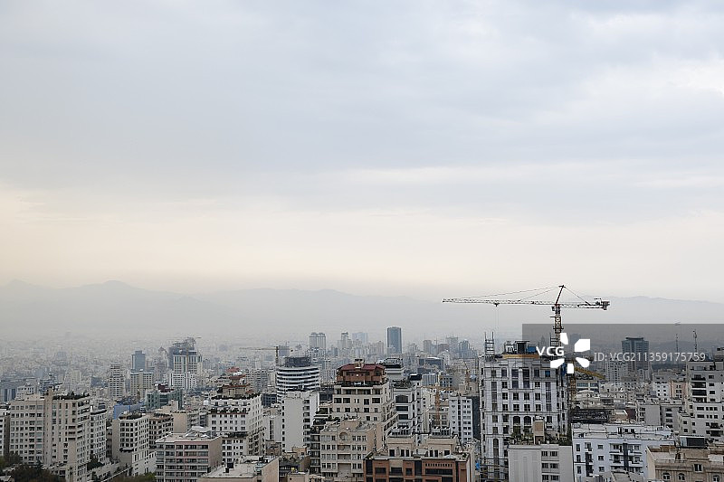 伊朗德黑兰城市建筑鸟瞰图图片素材