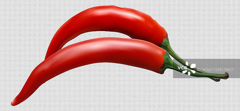 蔬菜小米辣元素图片素材