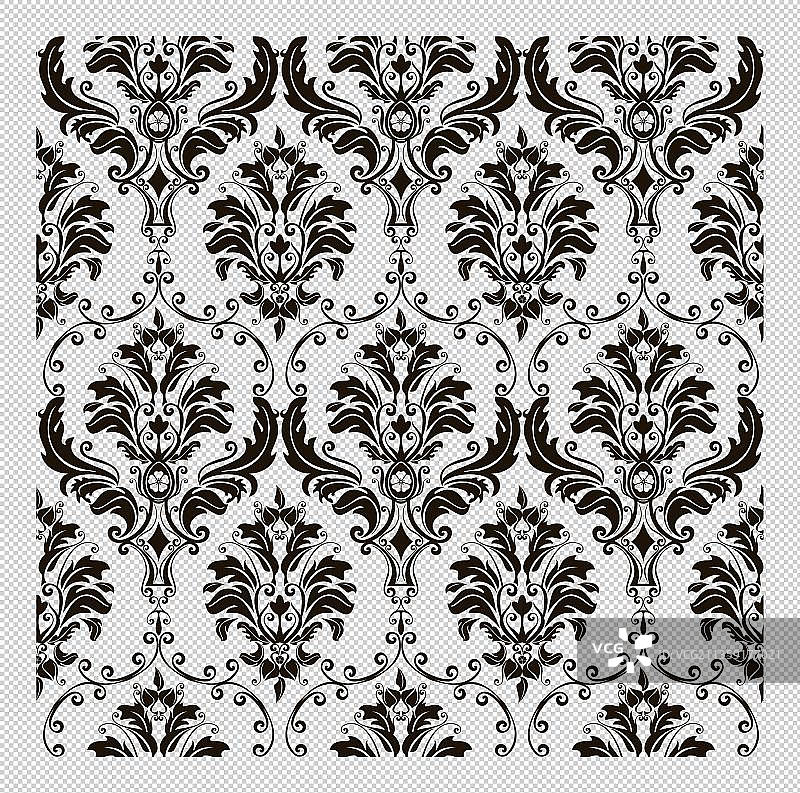 欧式栏杆黑色花纹图片素材