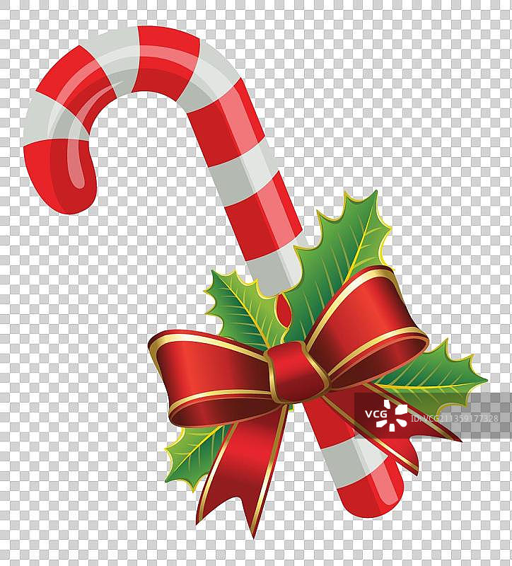 节日装饰物小拐杖图片素材