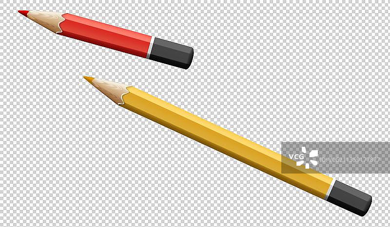 彩色铅笔元素图片素材