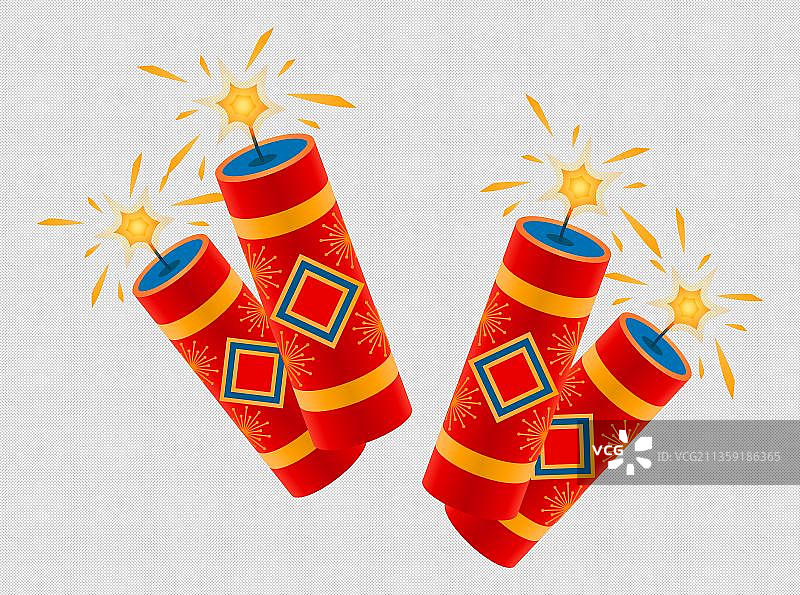 春节鞭炮元素图片素材