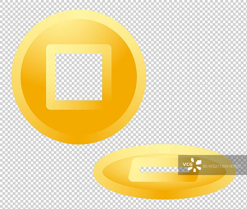 手绘古代铜板图片素材