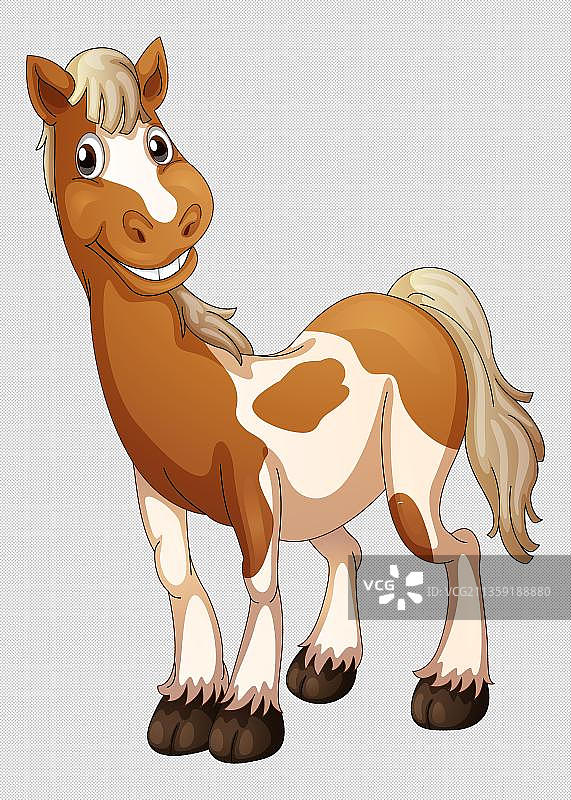 卡通小马图片素材