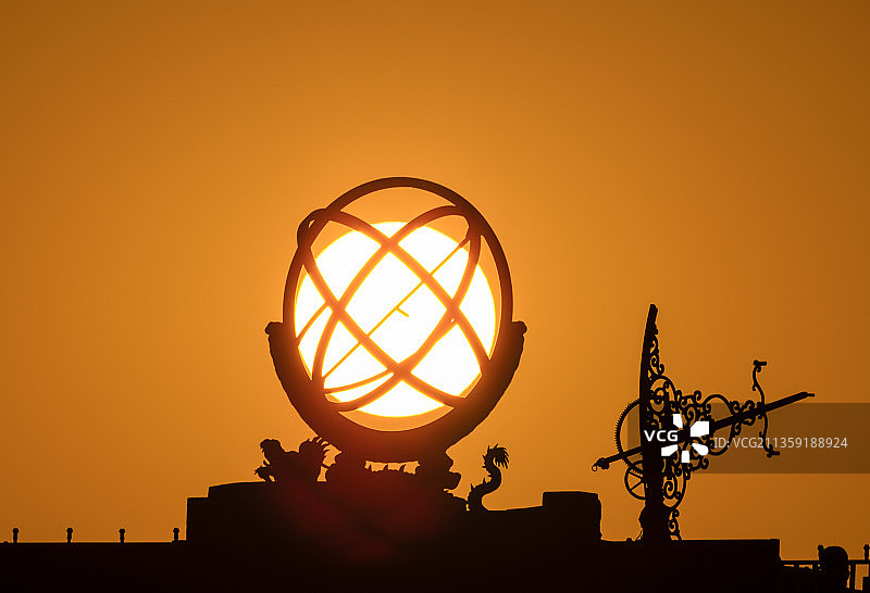 日落古观象台图片素材