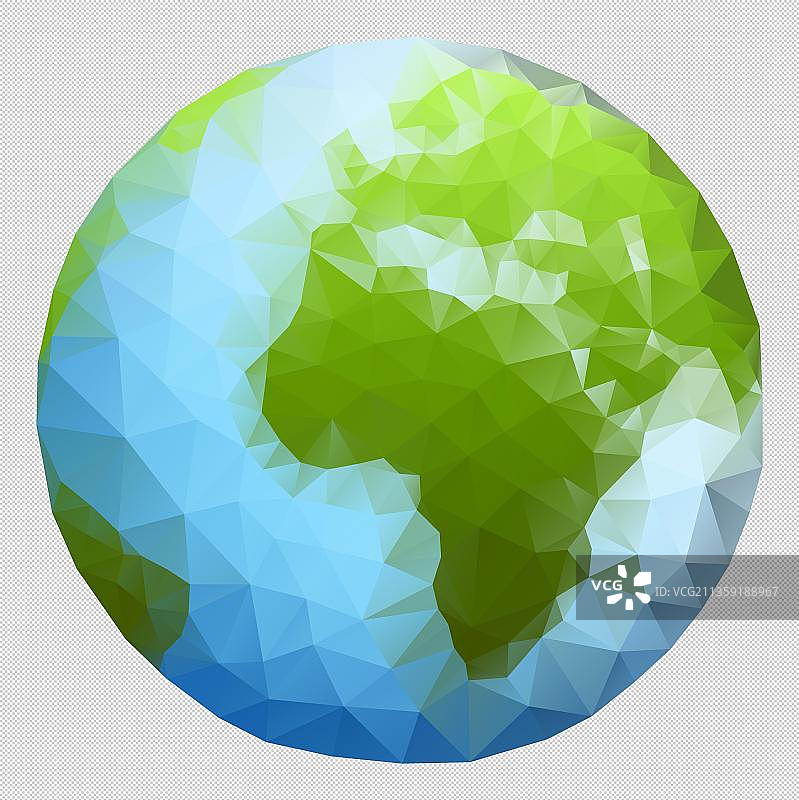 卡通蓝绿色的装饰球图片素材