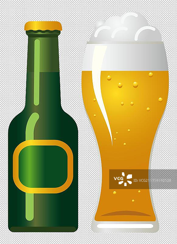 爽口的麦芽啤酒图片素材