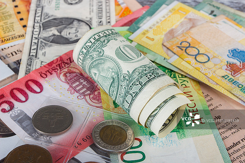 纸币全画幅拍摄图片素材