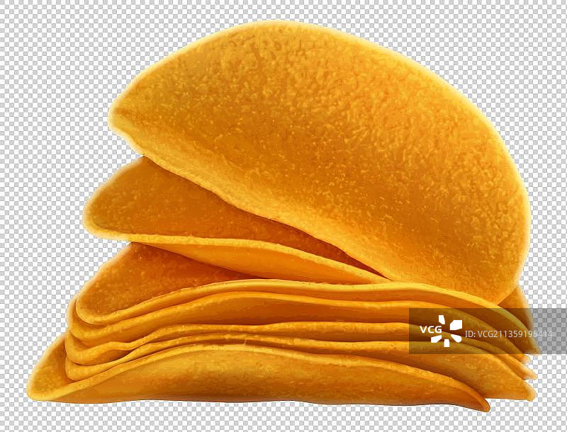 酥脆的调味薯片图片素材
