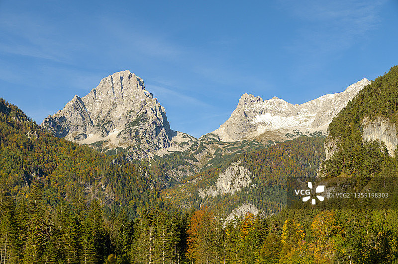奥地利辛特斯托德山脉风光图片素材
