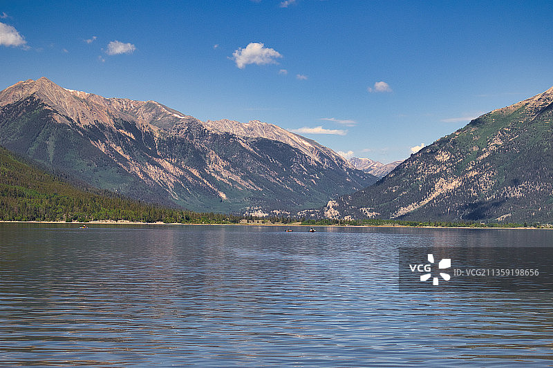 科罗拉多州双子湖的湖光山色（美国）图片素材