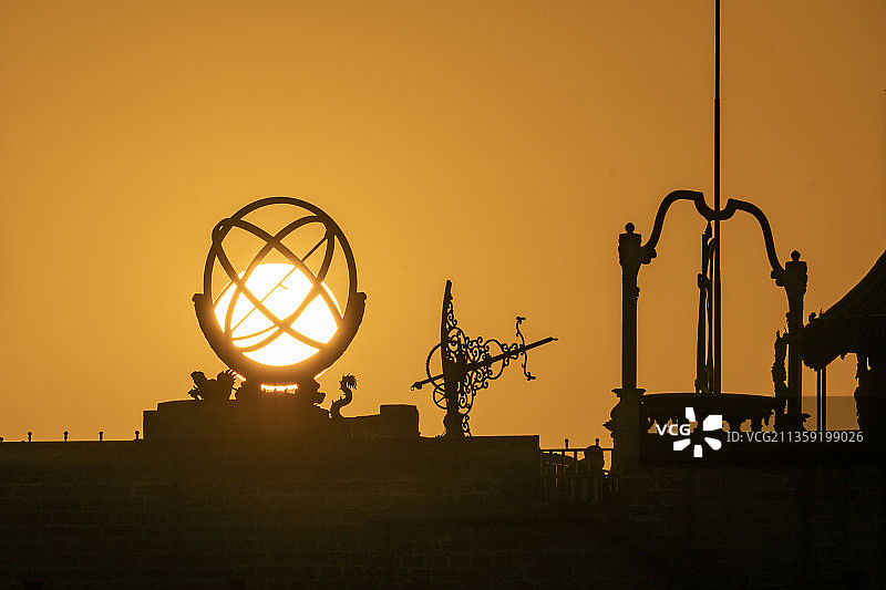 日落古观象台图片素材