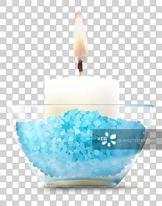 点燃的香薰蜡烛元素图片素材