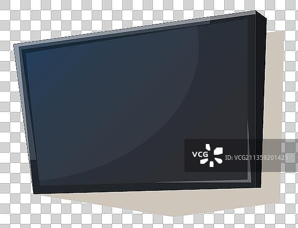 卡通黑色悬挂电视图片素材