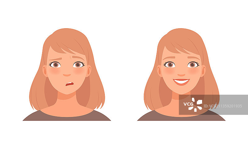 留着短发微笑的妇女头像图片素材