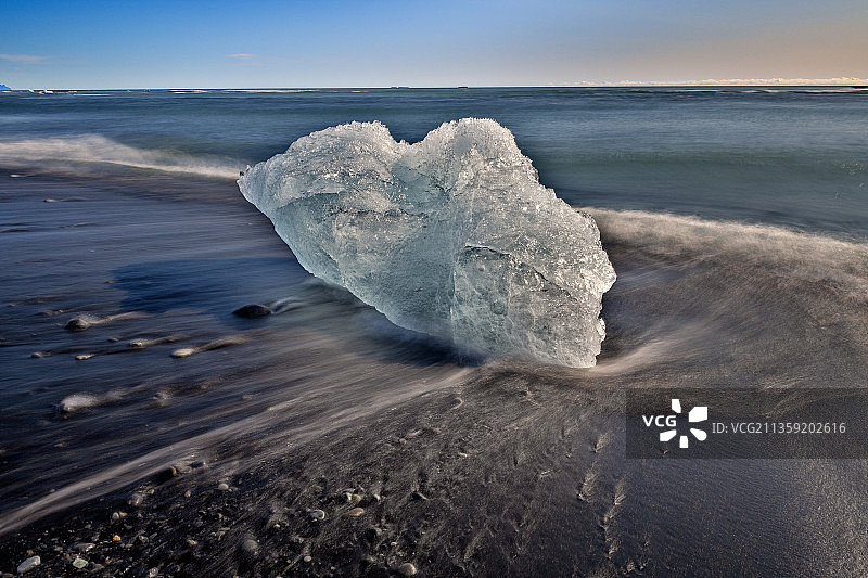 冬天的海天景色图片素材