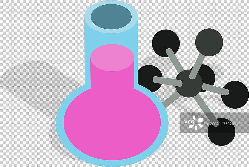 粉色的化学试剂图片素材