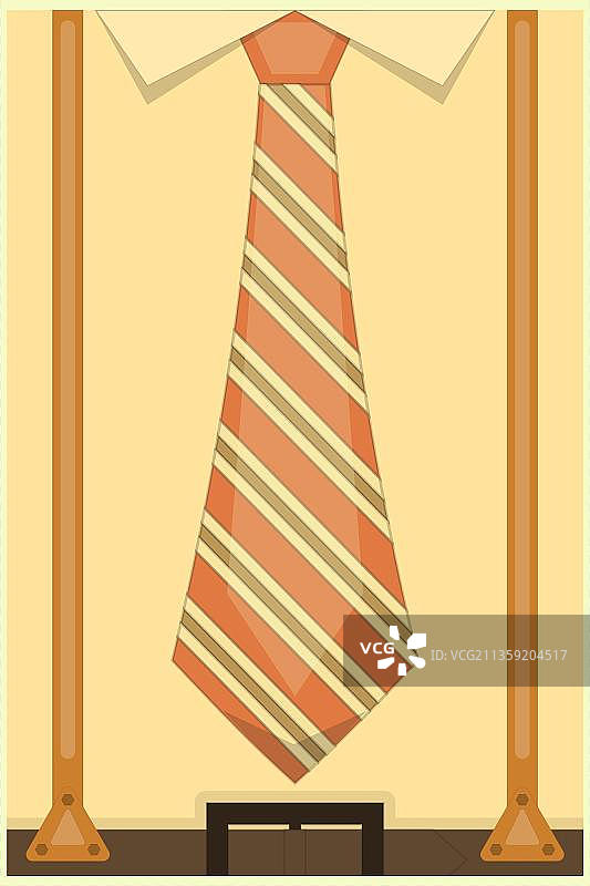 正式的衬衫领带套装图片素材