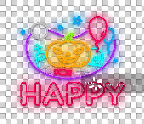 卡通挂在墙上的灯光指示牌图片素材