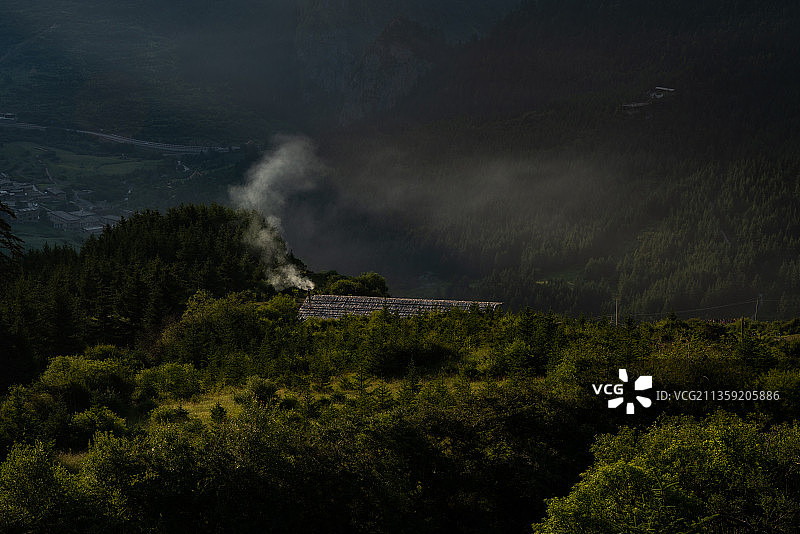 扎尕那、甘南秘境、晨曦、烟火人间、石头城图片素材