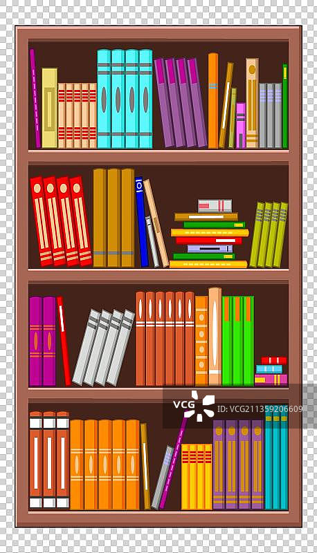 卡通书架图片素材