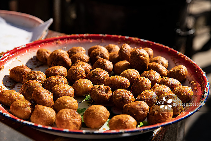 炸油糕图片素材