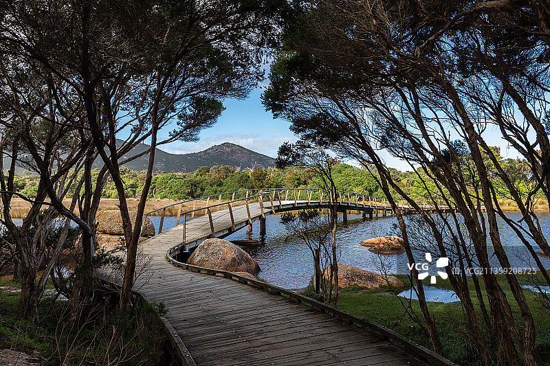 威尔逊斯普罗蒙特瑞国家公园湖泊风光，澳大利亚图片素材