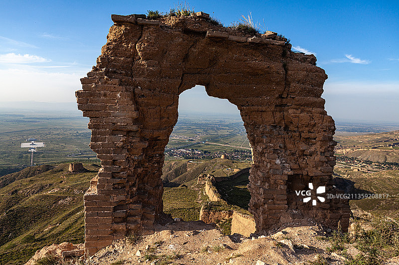 广武明长城，月亮门图片素材
