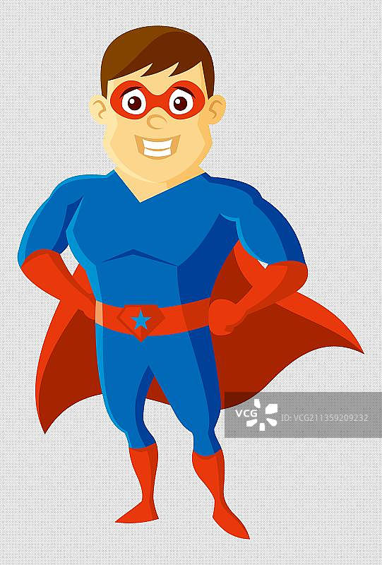 超人形象卡通高清png免抠元素图片素材