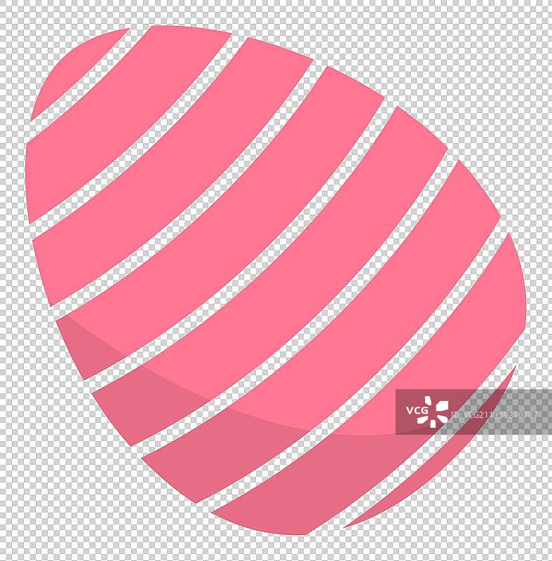 卡通红色条纹不倒翁元素图片素材