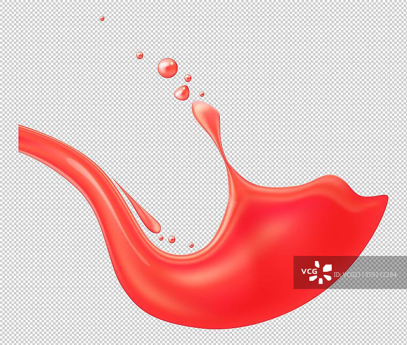 卡通红色的西瓜汁元素图片素材