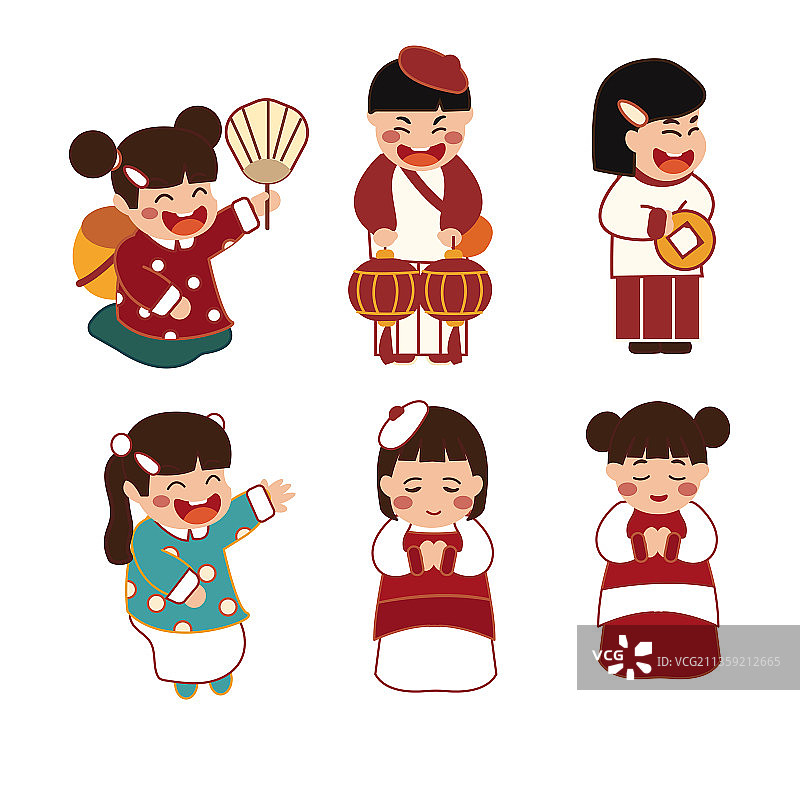 中国娃娃-福娃图片素材