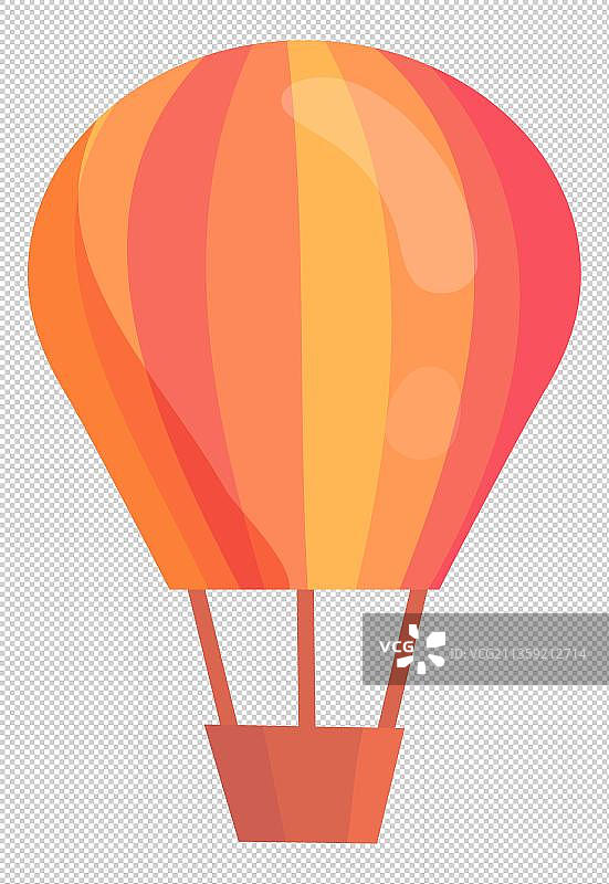 热气球卡通高清png免抠元素图片素材