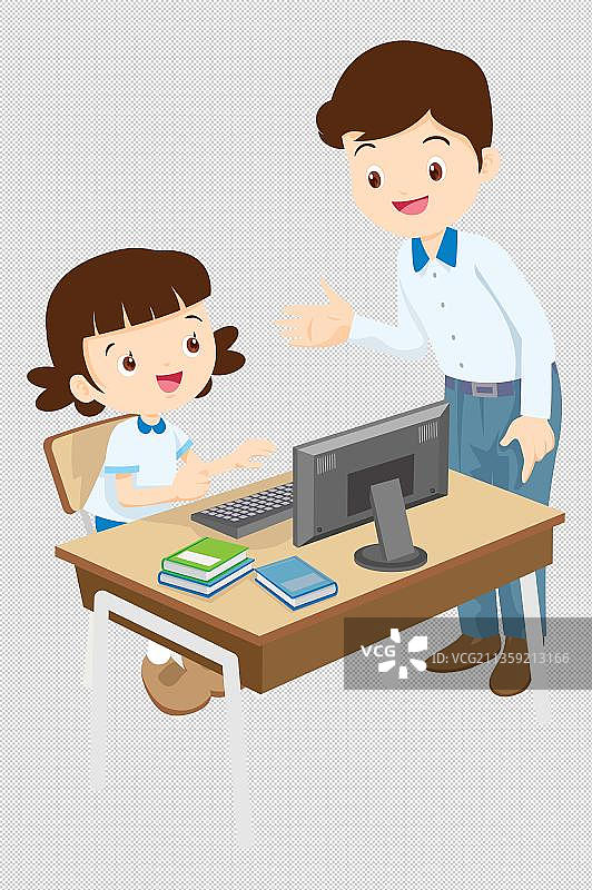 工作交谈卡通高清png免抠元素图片素材