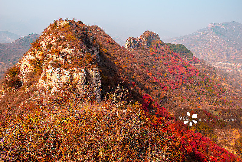 济南锦屏山秋色图片素材