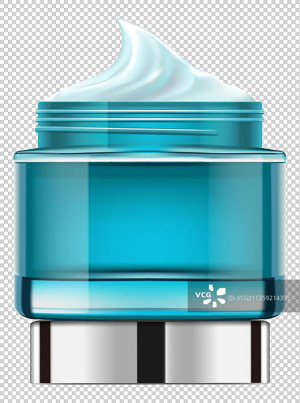 卡通蓝色质地轻薄的霜元素图片素材