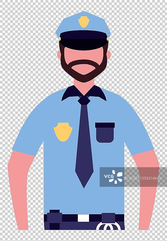 穿着警服的男人图片素材