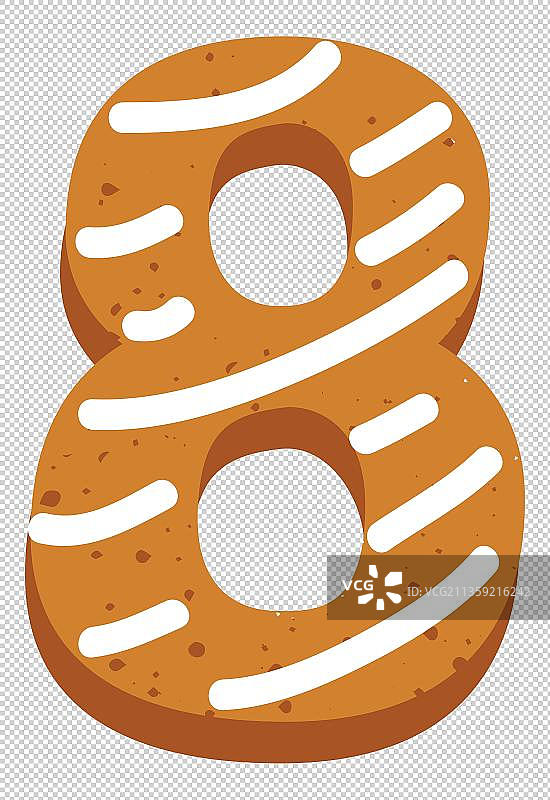 卡通数字8免抠元素图片素材