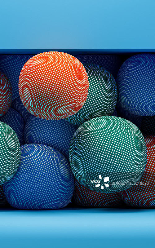 柔软的球体3D渲染图片素材