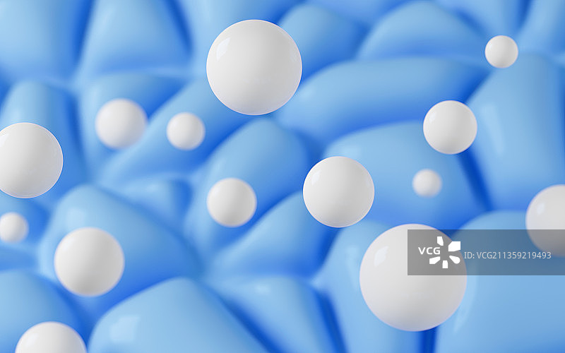 柔软的气垫背景3D渲染图片素材