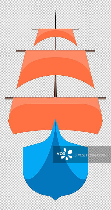 迎风的帆船图片素材