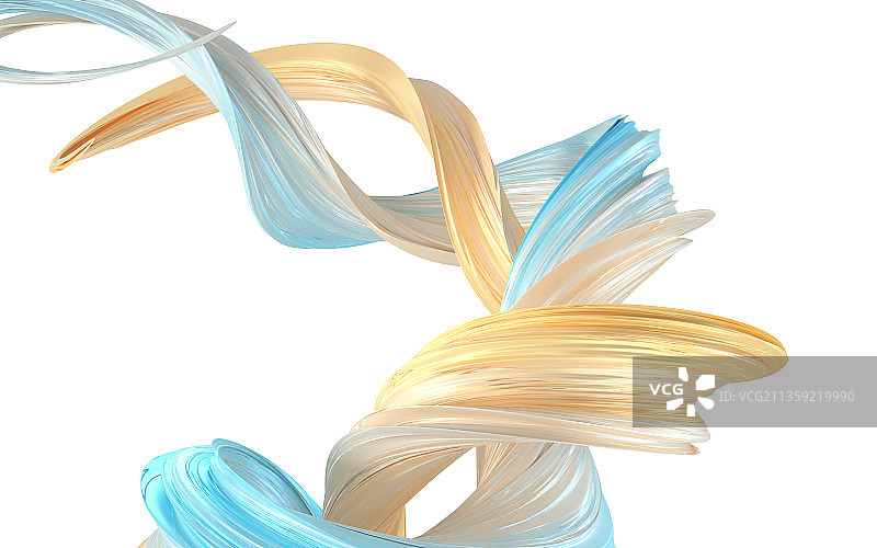 创意流动线条3D渲染图片素材